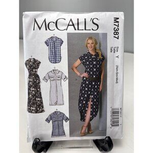 McCalls M7387 Sewing Pattern Womens Dresses Size XS-S-M Uncut